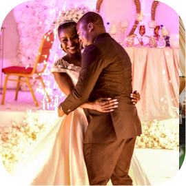 Joyful celebration moment